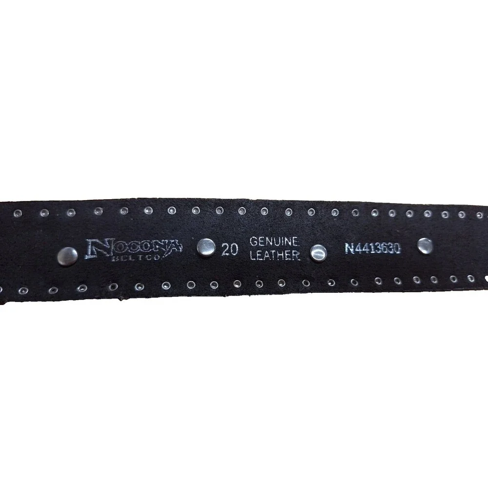 Nocona Western‎ Girls Youth Belt Studded Pink Cross Hearts Brown Leather Size 20